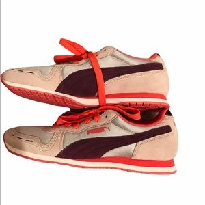 Puma 5.5 silver/plum/coral sneaker NWOT